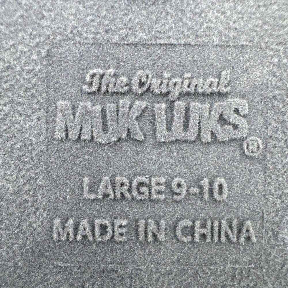 Muk Luks Cozy Slip On Shoes Womens Slippers Large 9-10 Mules Fuzzy Knit NEW - Picture 9 of 10